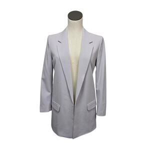 All Saints Lavender Grey Longline Blazer